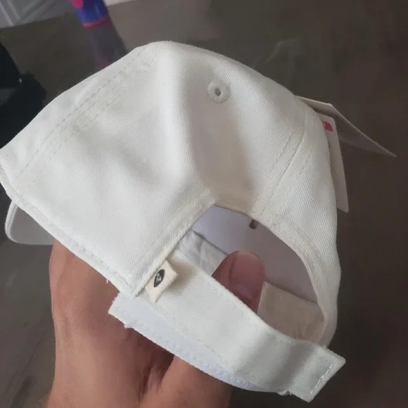 Roxy Hat Cap Strap Back‎ White Embroidered Logo Surf Beach Casual Womens Canvas - Picture 4 of 7